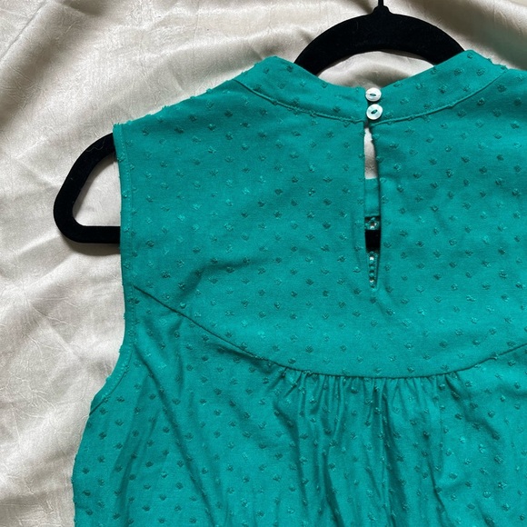 Daniel Rainn Teal Sleeveless Lace Blouse - Picture 5 of 7